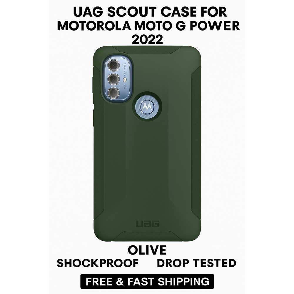 Urban Armor Gear Scout Case for Motorola Moto G Power 2022 - Olive‎ - Shockproof